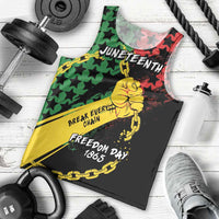 Personalized Juneteenth 1865 Men Tank Top Break Every Chain