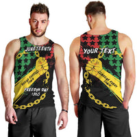 Personalized Juneteenth 1865 Men Tank Top Break Every Chain