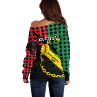 Personalized Juneteenth 1865 Off Shoulder Sweater Break Every Chain