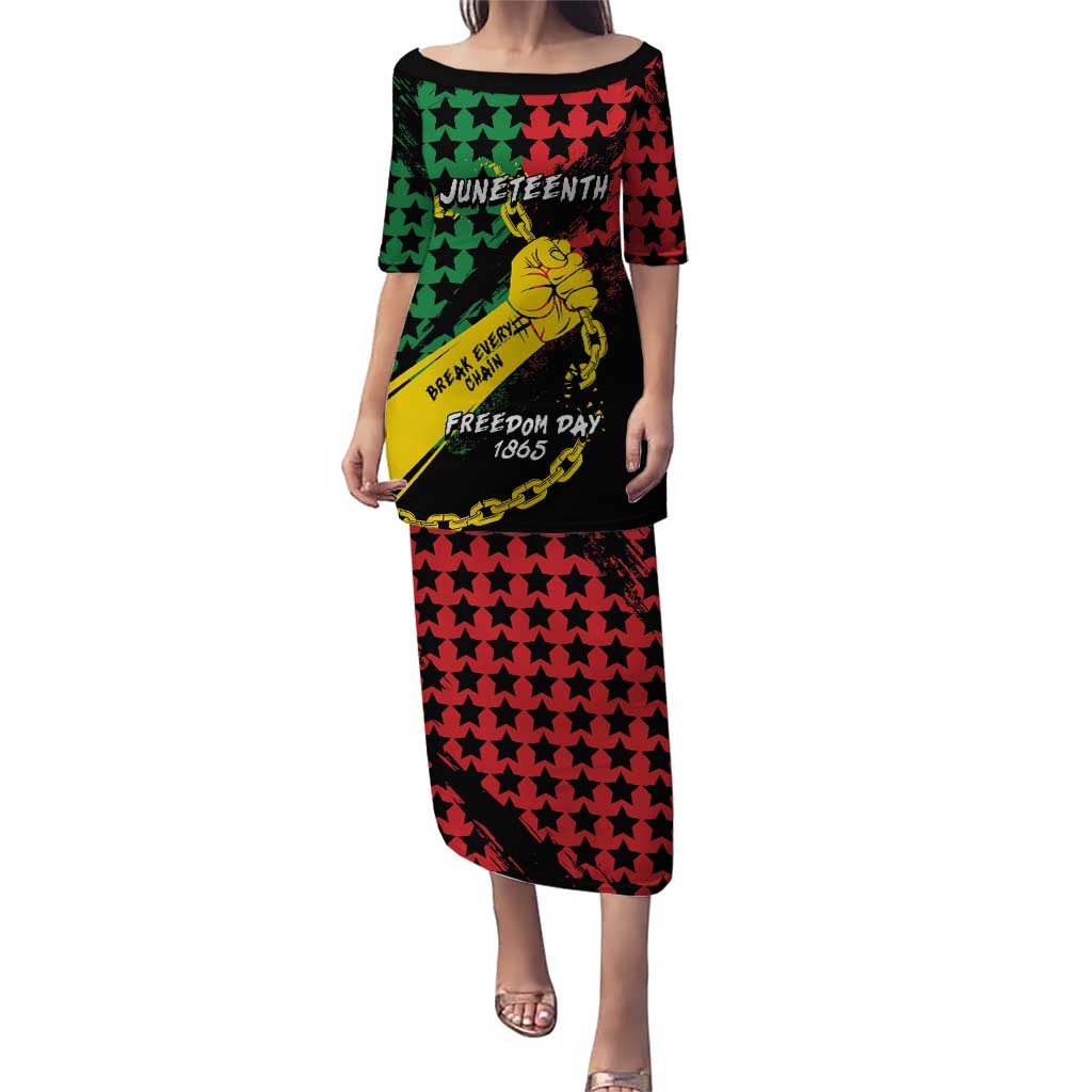 Personalized Juneteenth 1865 Puletasi Break Every Chain