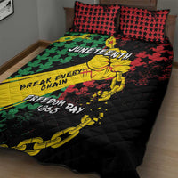 Juneteenth 1865 Quilt Bed Set Break Every Chain