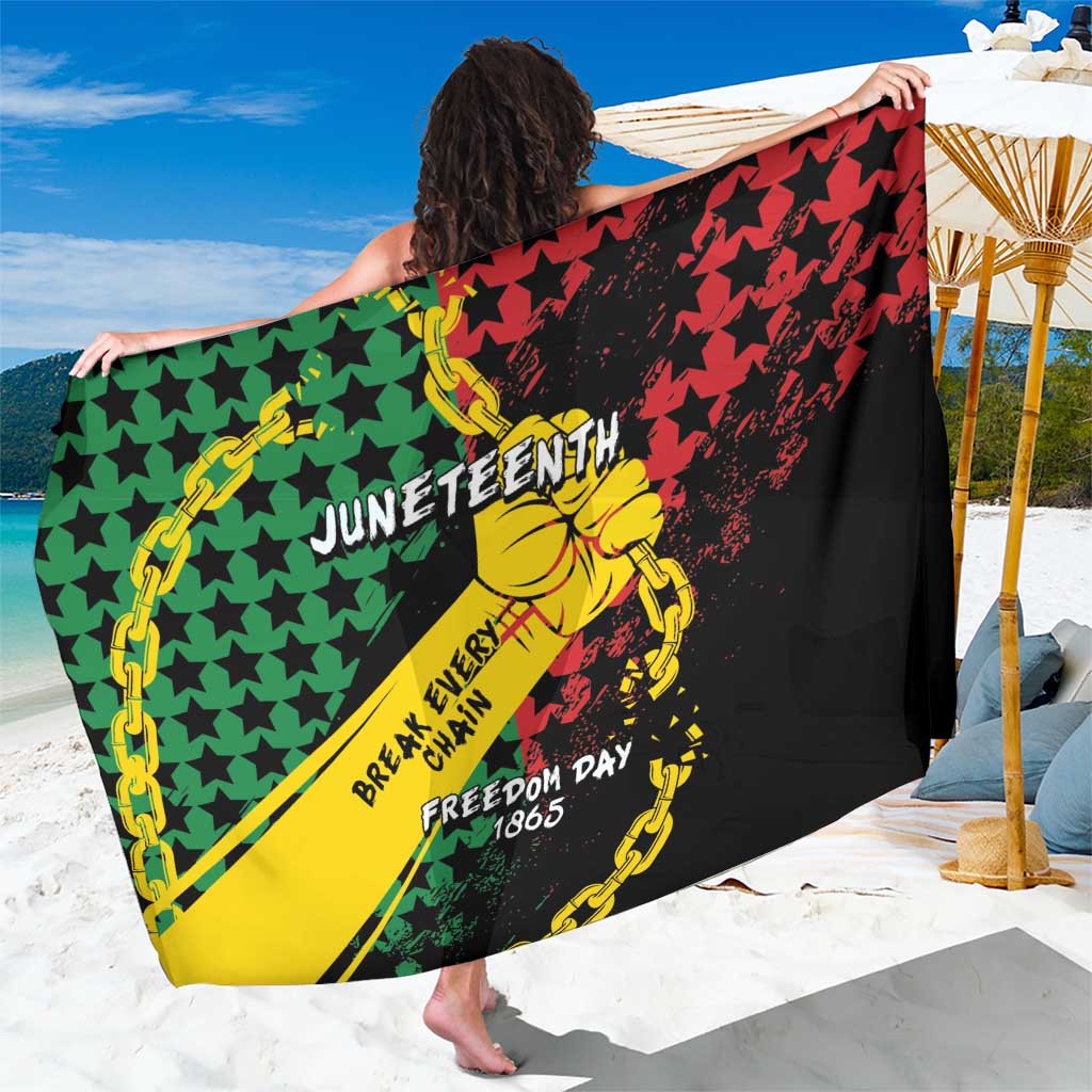 Juneteenth 1865 Sarong Break Every Chain