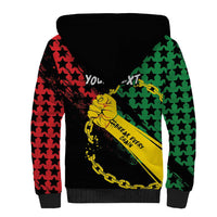 Personalized Juneteenth 1865 Sherpa Hoodie Break Every Chain