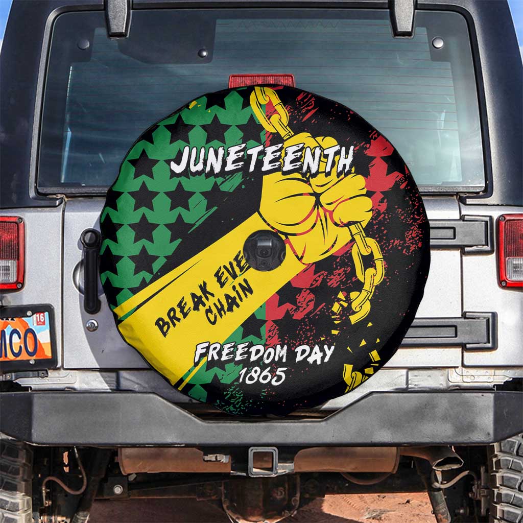 Juneteenth 1865 Spare Tire Cover Break Every Chain