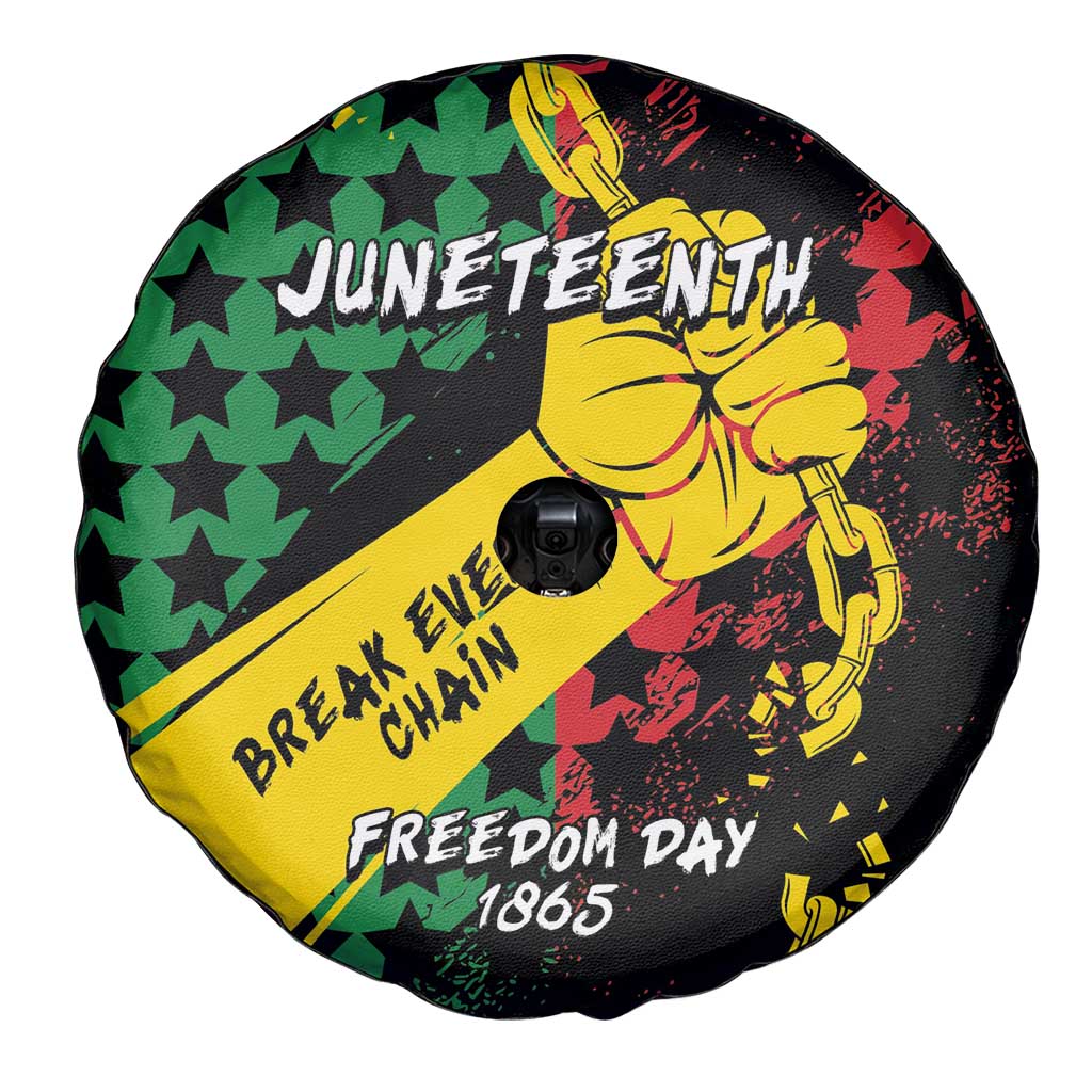 Juneteenth 1865 Spare Tire Cover Break Every Chain