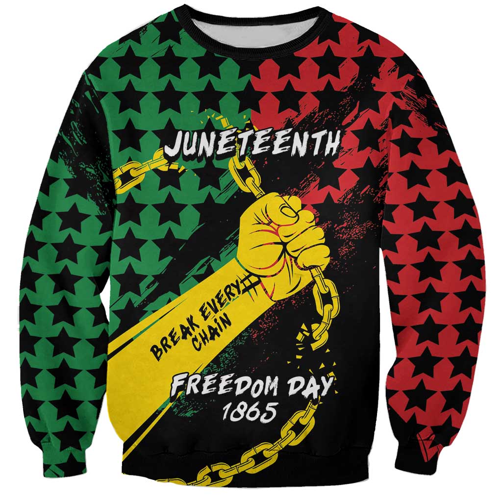 Personalized Juneteenth 1865 Sweatshirt Break Every Chain