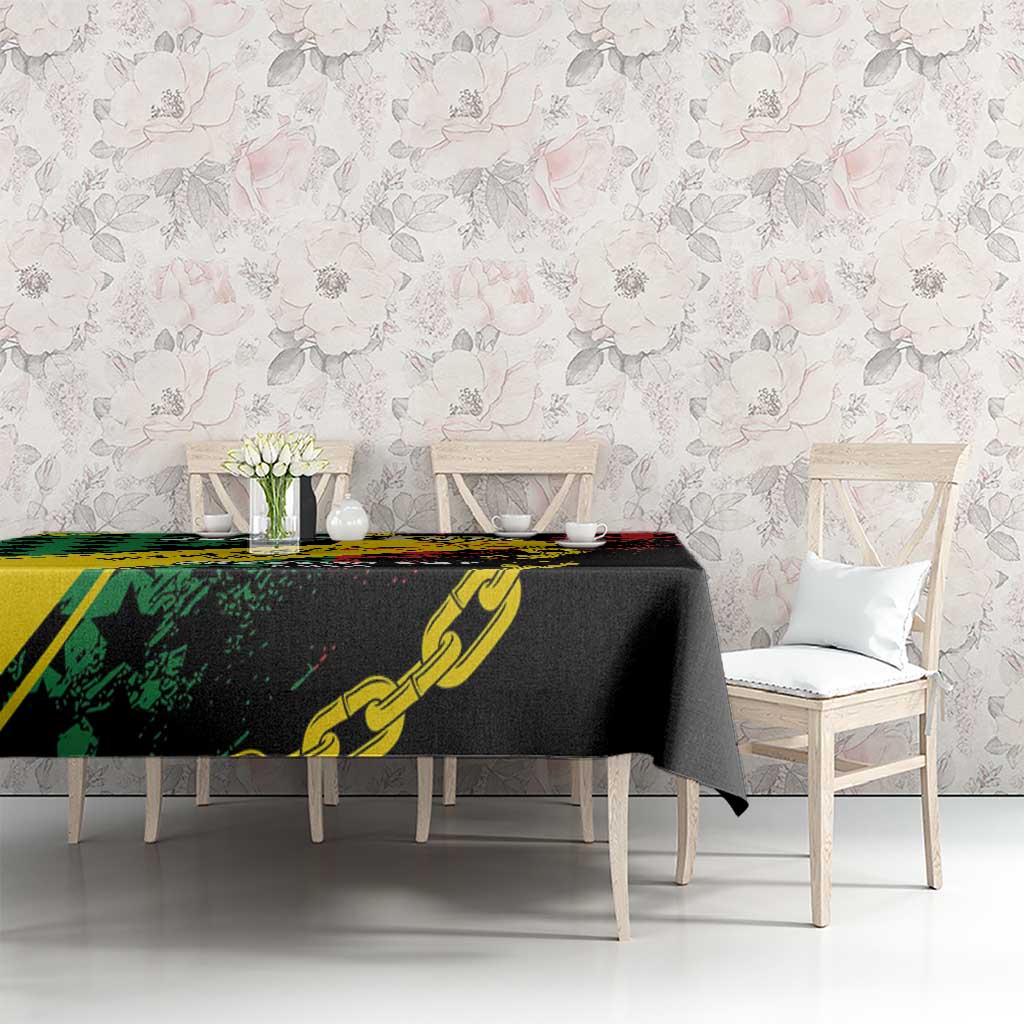 Juneteenth 1865 Tablecloth Break Every Chain