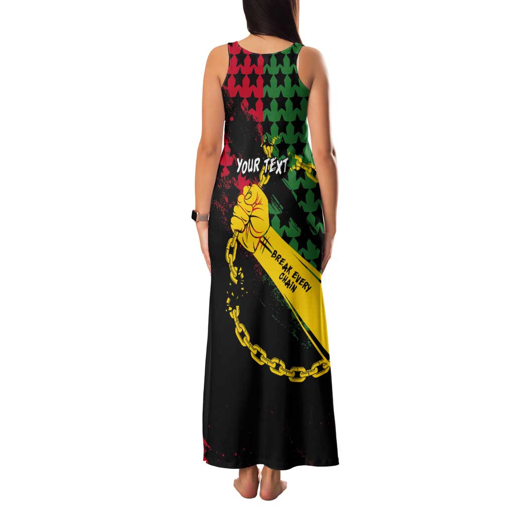 Personalized Juneteenth 1865 Tank Maxi Dress Break Every Chain