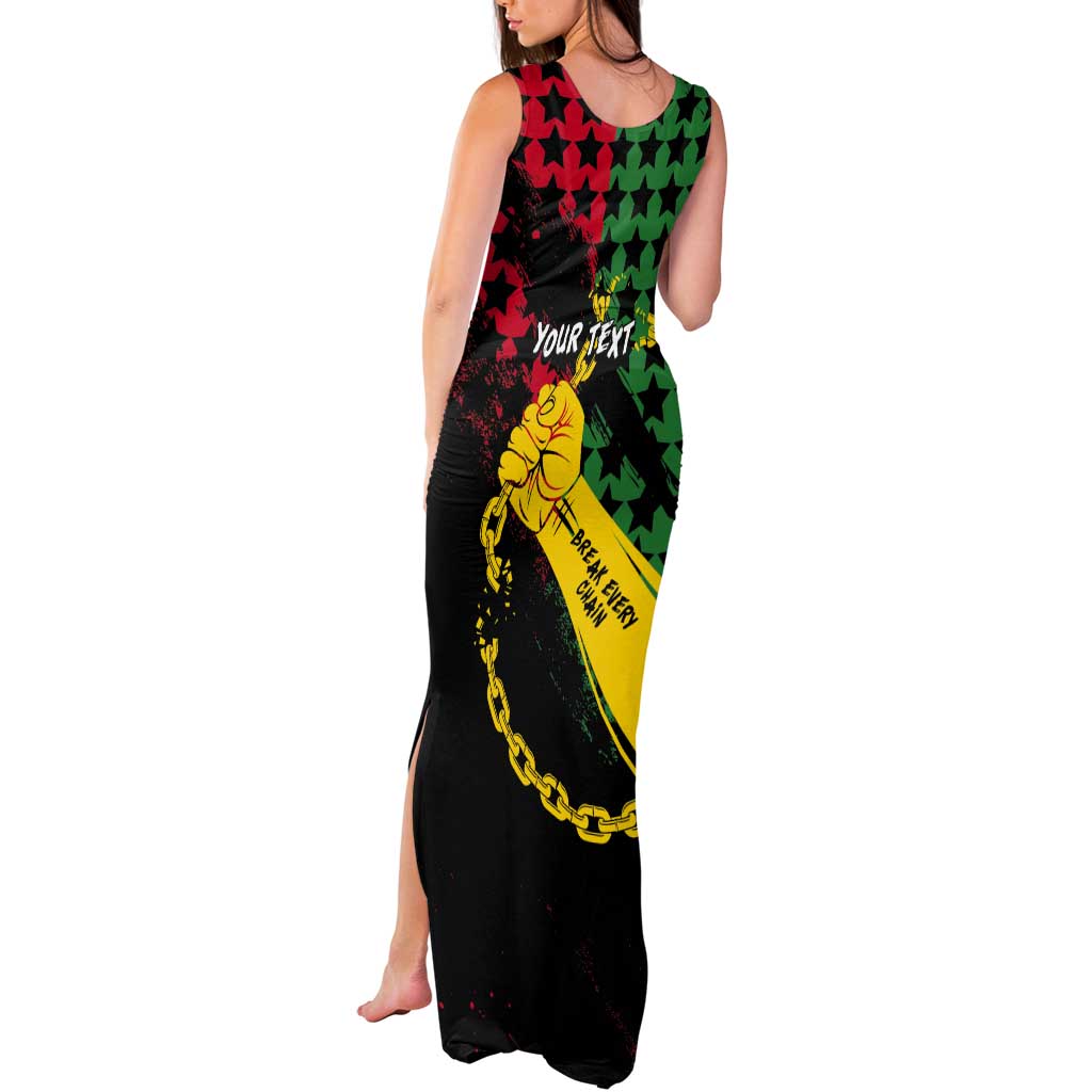 Personalized Juneteenth 1865 Tank Maxi Dress Break Every Chain