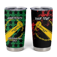 Personalized Juneteenth 1865 Tumbler Cup Break Every Chain