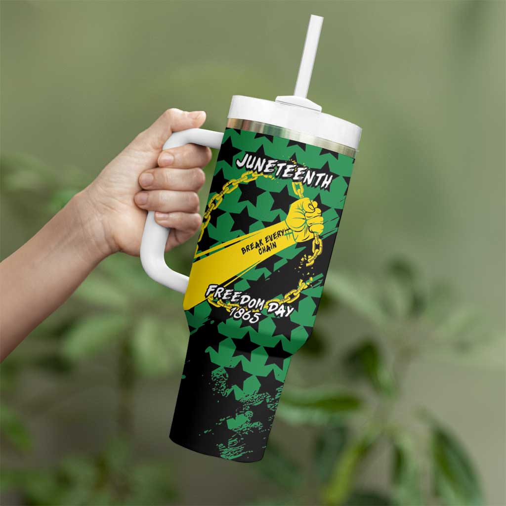 Personalized Juneteenth 1865 Tumbler With Handle Break Every Chain