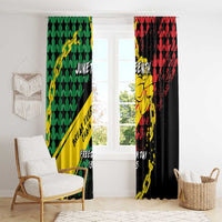 Juneteenth 1865 Window Curtain Break Every Chain
