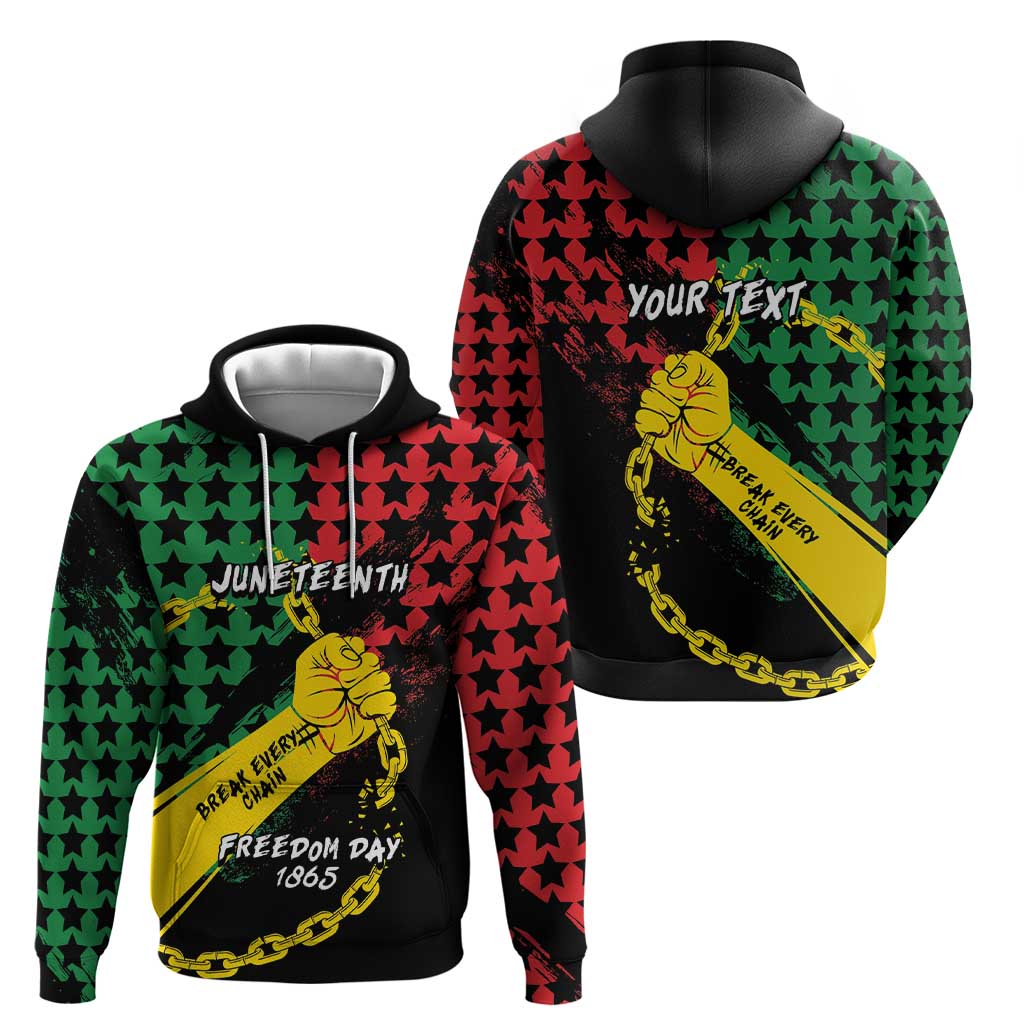 Personalized Juneteenth 1865 Zip Hoodie Break Every Chain