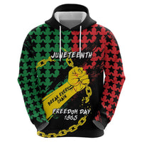 Personalized Juneteenth 1865 Zip Hoodie Break Every Chain