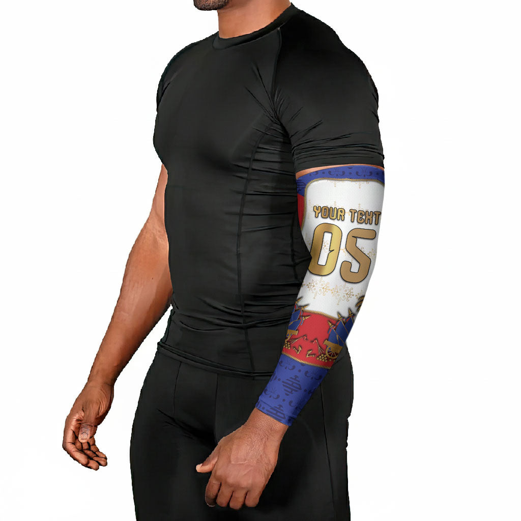 Custom Haiti Nan Mondyal 2026 Arm Sleeves Road To Glory