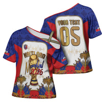 Custom Haiti Nan Mondyal 2026 Cross Shoulder Shirt Road To Glory