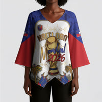 Custom Haiti Nan Mondyal 2026 Kimono Sleeve Blouse Road To Glory