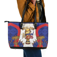 Haiti Nan Mondyal 2026 Leather Tote Bag Road To Glory