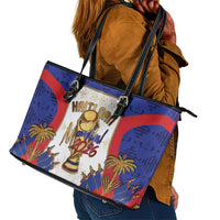 Haiti Nan Mondyal 2026 Leather Tote Bag Road To Glory