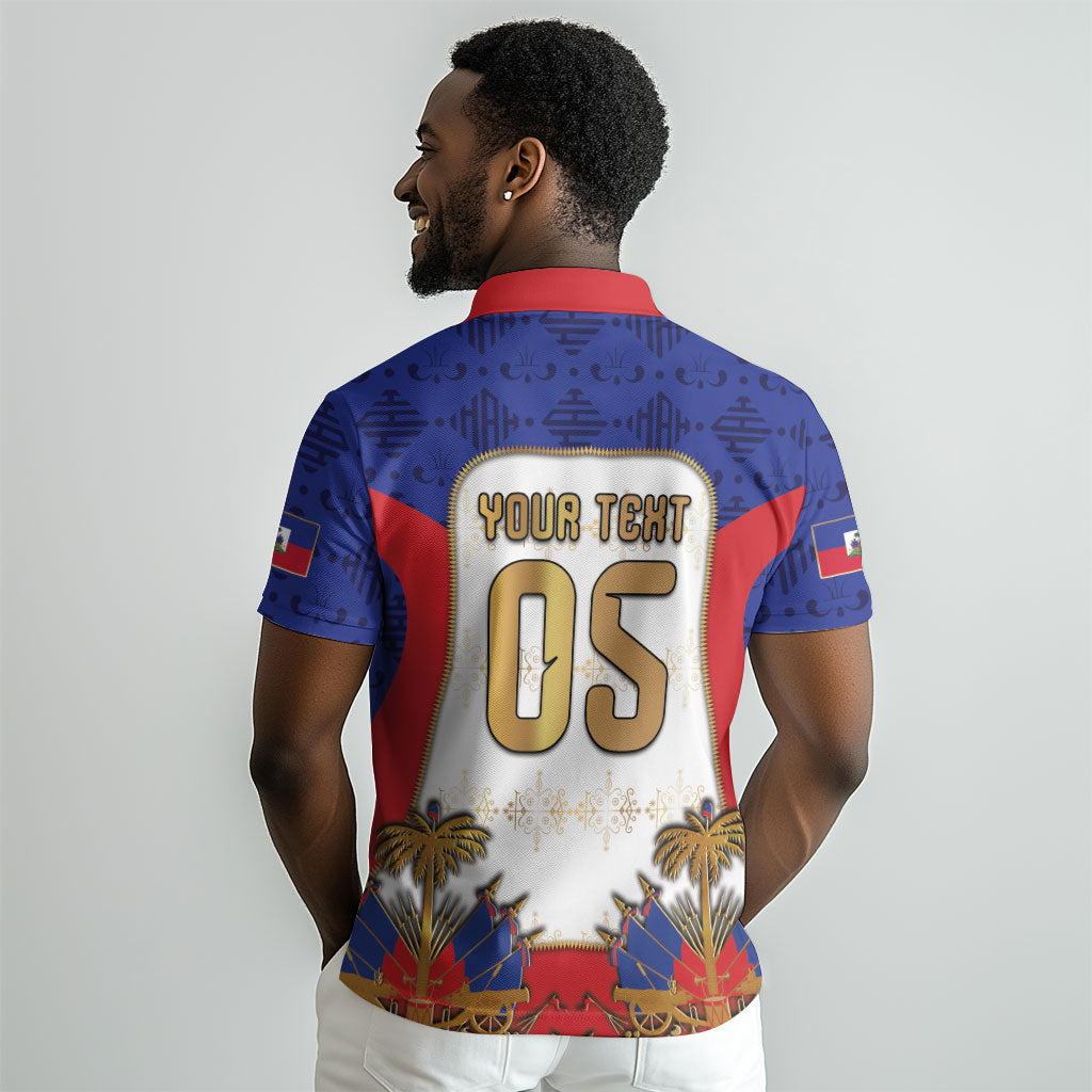 Custom Haiti Nan Mondyal 2026 Polo Shirt Road To Glory DT05