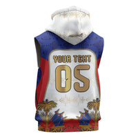 Custom Haiti Nan Mondyal 2026 Sleeveless Zip Hoodie Road To Glory