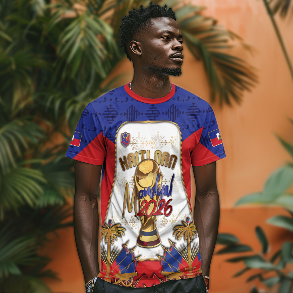 Custom Haiti Nan Mondyal 2026 T shirt Road To Glory