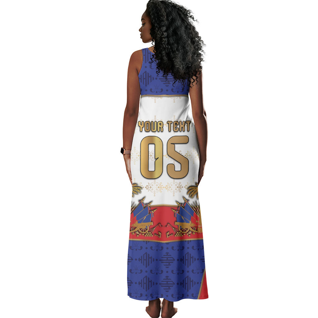 Custom Haiti Nan Mondyal 2026 Tank Maxi Dress Road To Glory