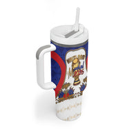 Custom Haiti Nan Mondyal 2026 Tumbler With Handle Road To Glory