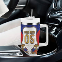 Custom Haiti Nan Mondyal 2026 Tumbler With Handle Road To Glory