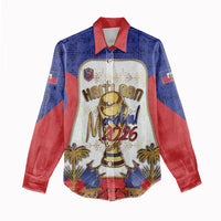 Custom Haiti Nan Mondyal 2026 Women Casual Shirt Road To Glory