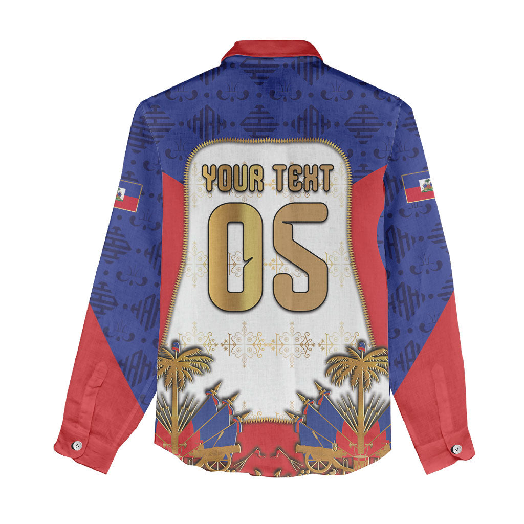 Custom Haiti Nan Mondyal 2026 Women Casual Shirt Road To Glory