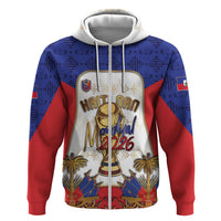 Custom Haiti Nan Mondyal 2026 Zip Hoodie Road To Glory