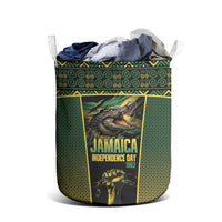 Jamaica Independence Day Laundry Basket Crocodile Broken Chain Freedom
