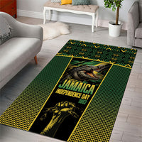 Jamaica Independence Day Area Rug Crocodile Broken Chain Freedom