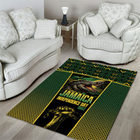 Jamaica Independence Day Area Rug Crocodile Broken Chain Freedom