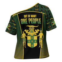 Jamaica Independence Day Cross Shoulder Shirt Crocodile Broken Chain Freedom