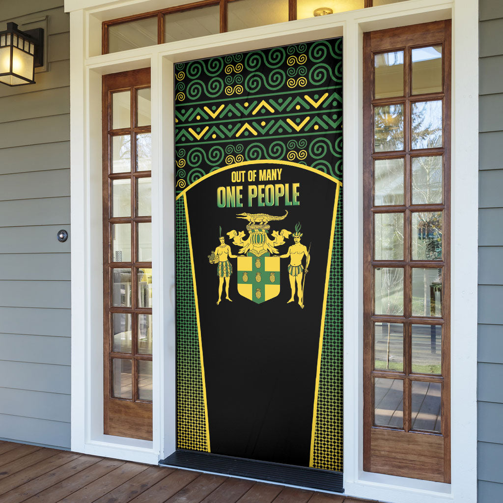 Jamaica Independence Day Door Cover Crocodile Broken Chain Freedom