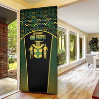 Jamaica Independence Day Door Cover Crocodile Broken Chain Freedom
