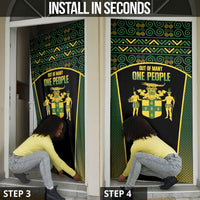 Jamaica Independence Day Door Cover Crocodile Broken Chain Freedom