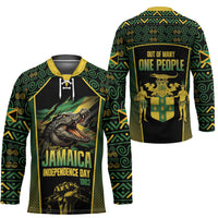 Jamaica Independence Day Hockey Jersey Crocodile Broken Chain Freedom