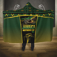 Jamaica Independence Day Hooded Blanket Crocodile Broken Chain Freedom