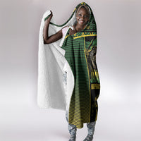 Jamaica Independence Day Hooded Blanket Crocodile Broken Chain Freedom