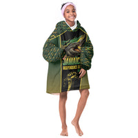 Jamaica Independence Day Kid Wearable Blanket Hoodie Crocodile Broken Chain Freedom
