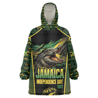 Jamaica Independence Day Kid Wearable Blanket Hoodie Crocodile Broken Chain Freedom