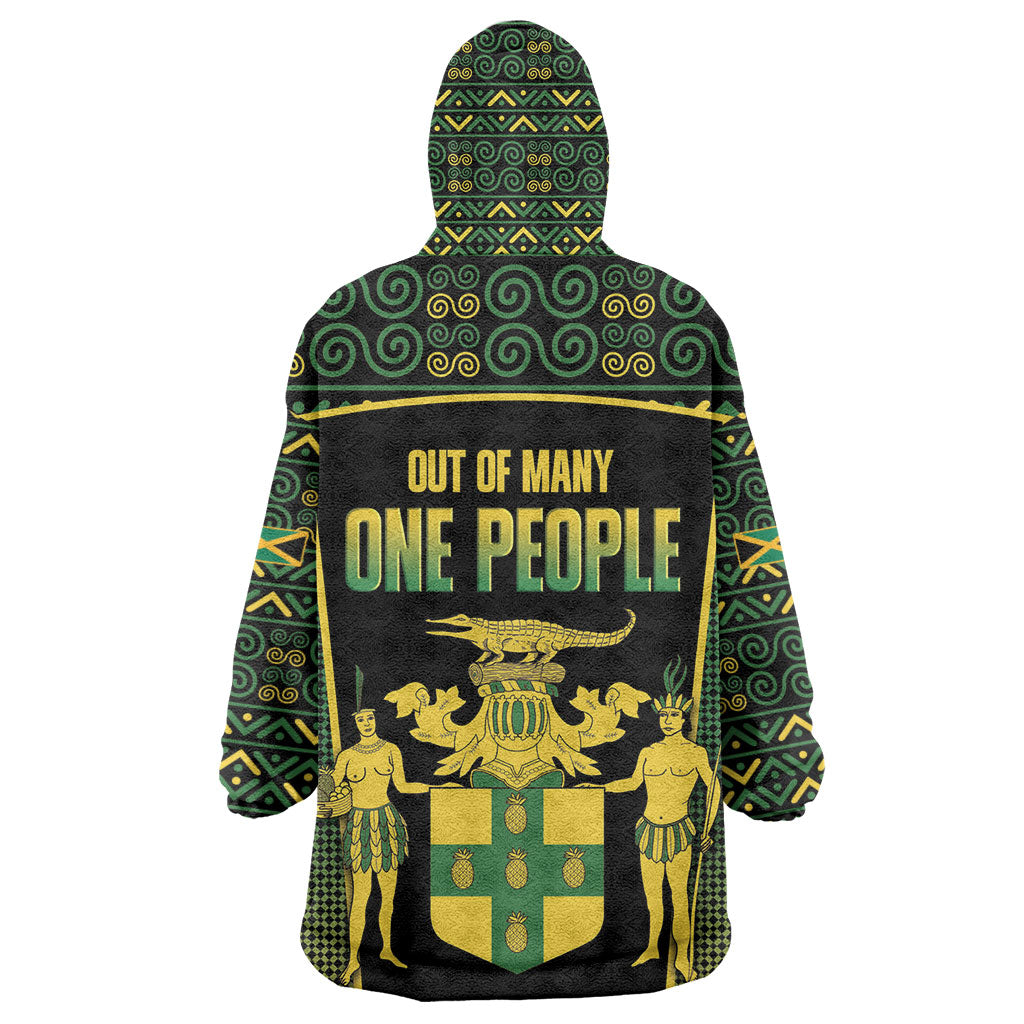 Jamaica Independence Day Kid Wearable Blanket Hoodie Crocodile Broken Chain Freedom