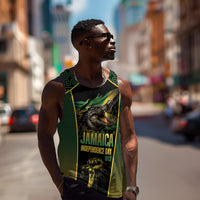 Jamaica Independence Day Men Tank Top Crocodile Broken Chain Freedom