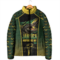 Jamaica Independence Day Padded Jacket Crocodile Broken Chain Freedom