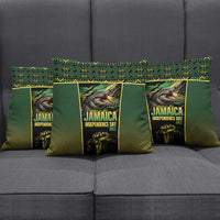 Jamaica Independence Day Pillow Cover Crocodile Broken Chain Freedom