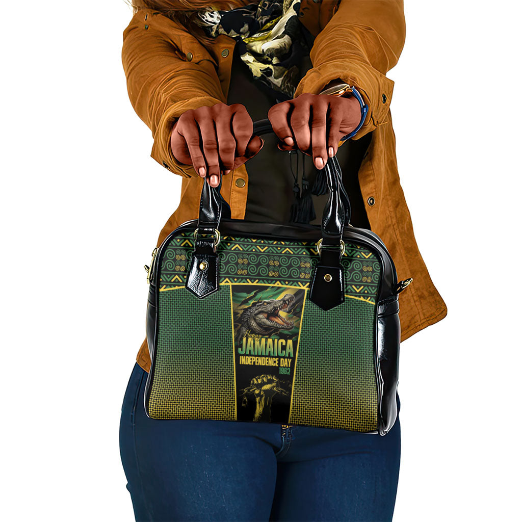 Jamaica Independence Day Shoulder Handbag Crocodile Broken Chain Freedom
