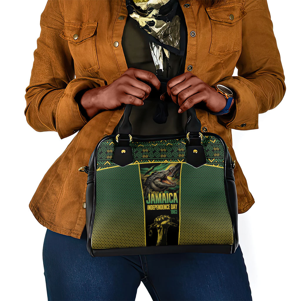 Jamaica Independence Day Shoulder Handbag Crocodile Broken Chain Freedom